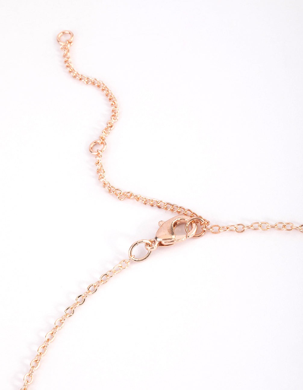 Rose Gold Plated Rose Quartz Stone Necklace