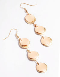 Pink Multi Disc Stick Drop Earrings - link has visual effect only