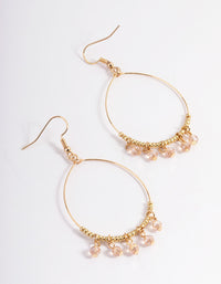 Natural Dainty Droplet Wire Drop Earrings - link has visual effect only