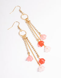 Cupchain Flower Drop Earrings - link has visual effect only