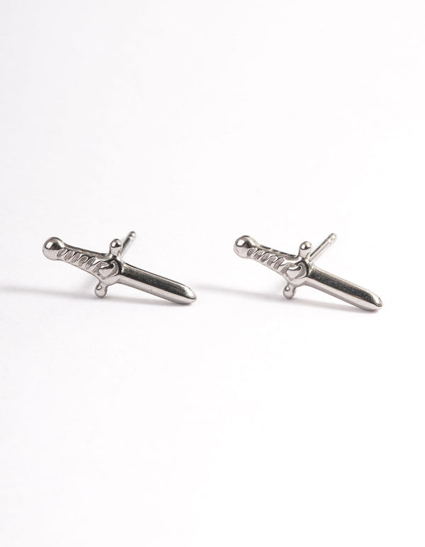 Surgical Steel Dagger Stud Earrings