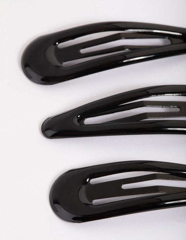 Coated Black Bubble Snap Clip Pack