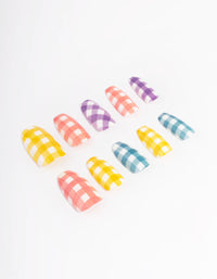 Multi Hatch Press On Nails - link has visual effect only