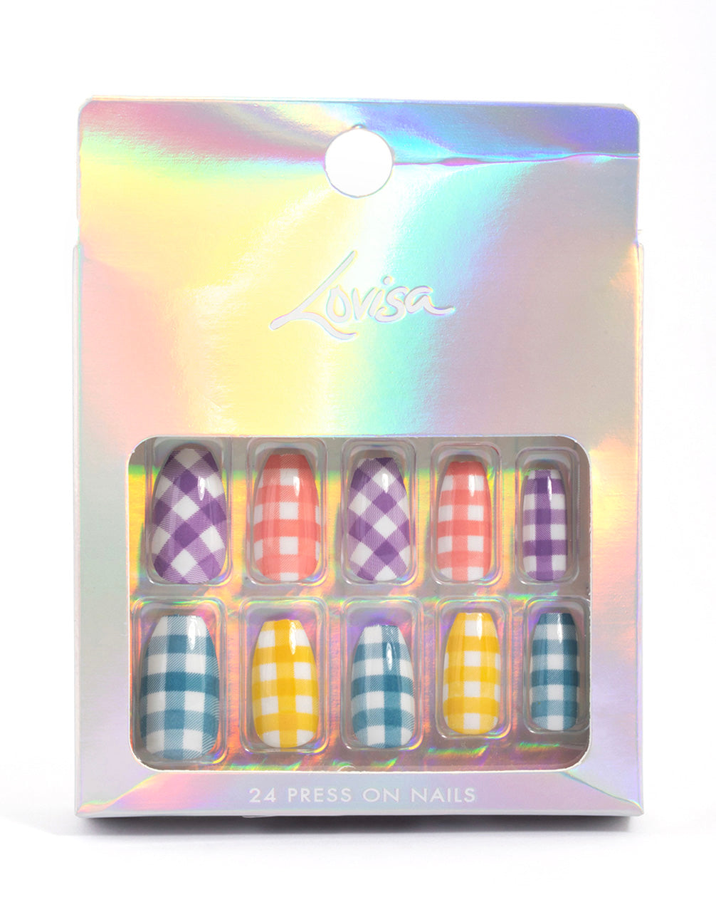 Multi Hatch Press On Nails