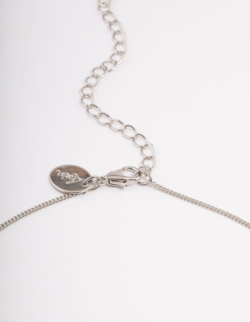 Silver Square Halo Earrings & Necklace Set