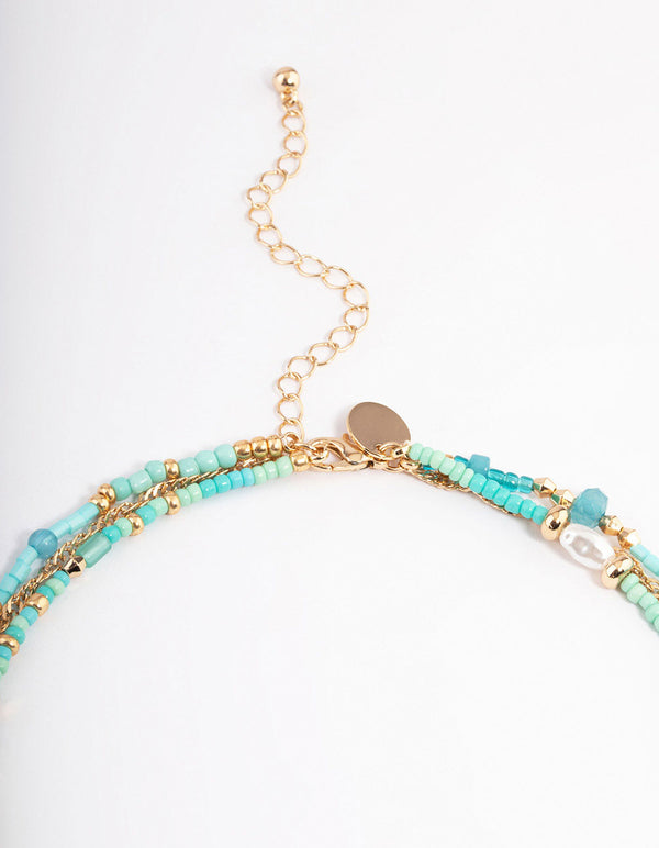 Gold Bead & Pearl Choker Pack