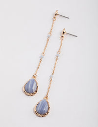 Gold Teardrop Drop Earrings - link has visual effect only