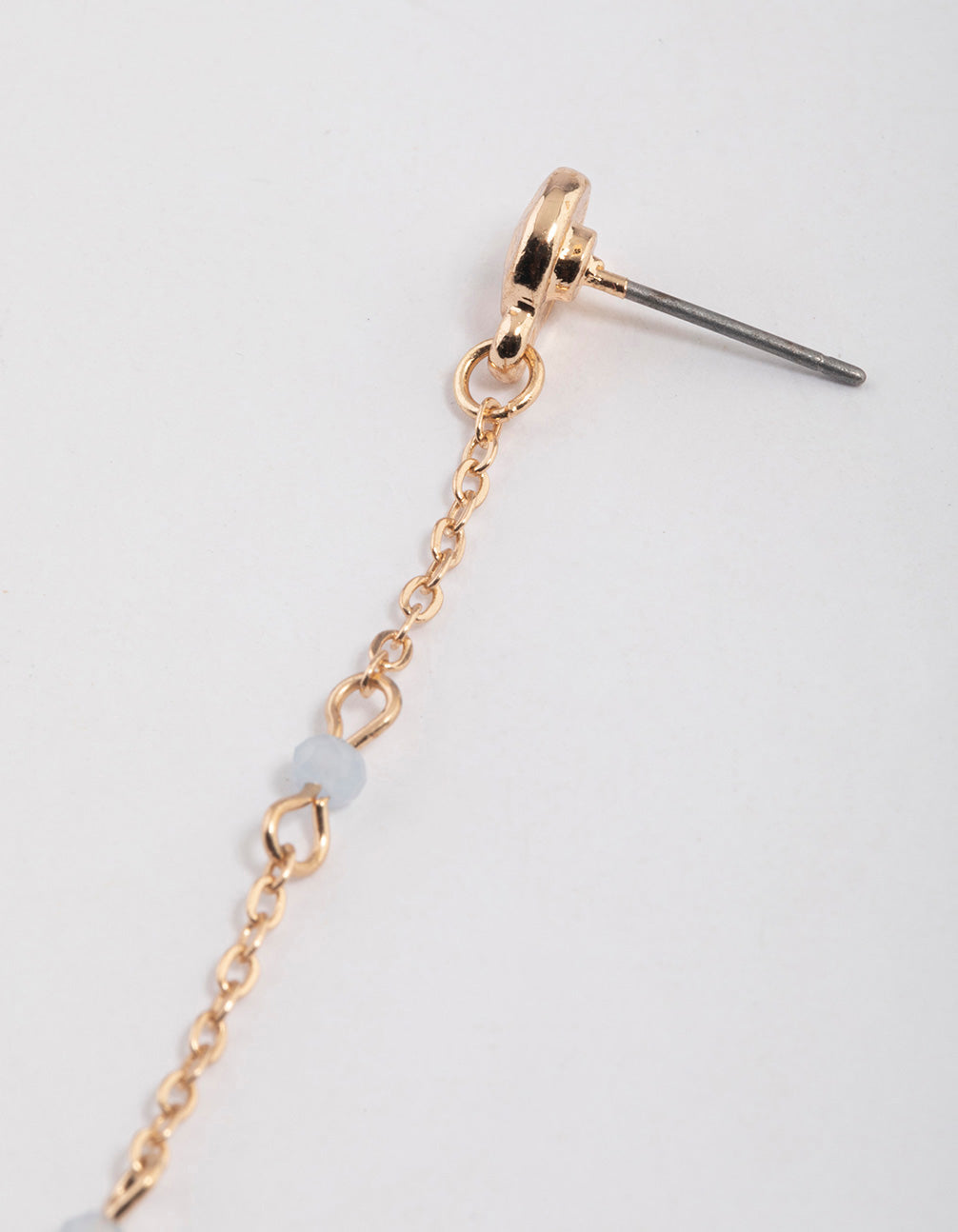 Gold Teardrop Drop Earrings