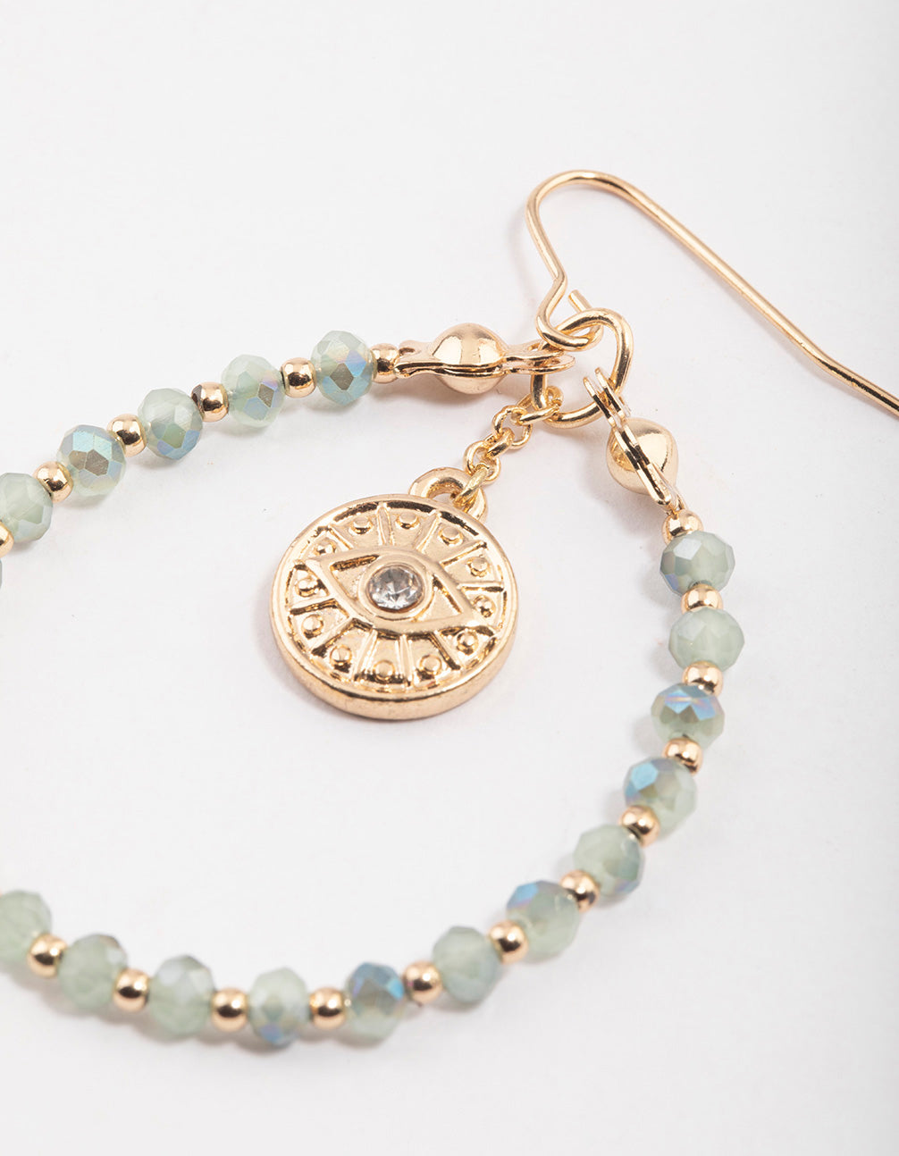 Gold Aventurine Wire Earrings