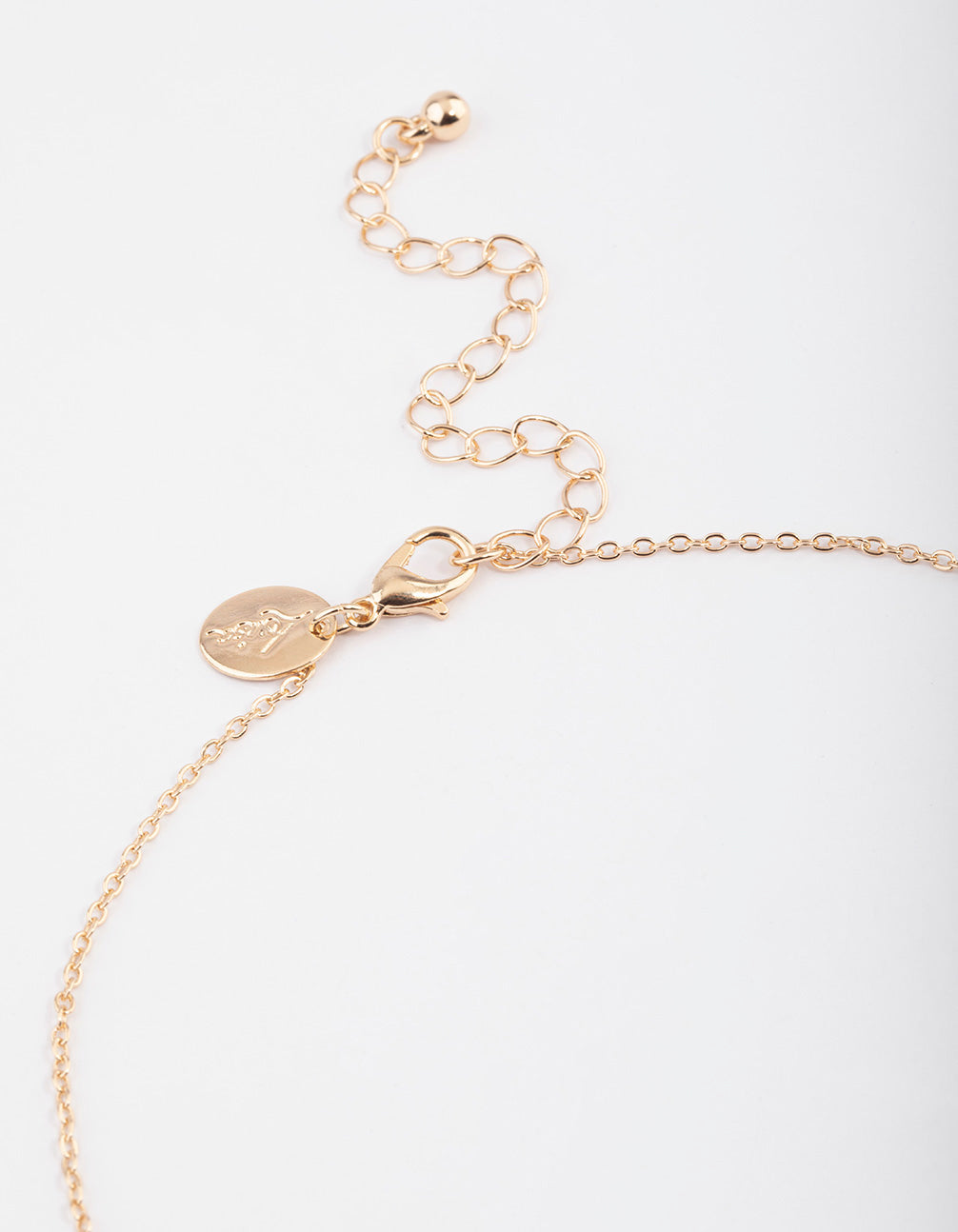Gold Amazonite Tiny Cross Necklace