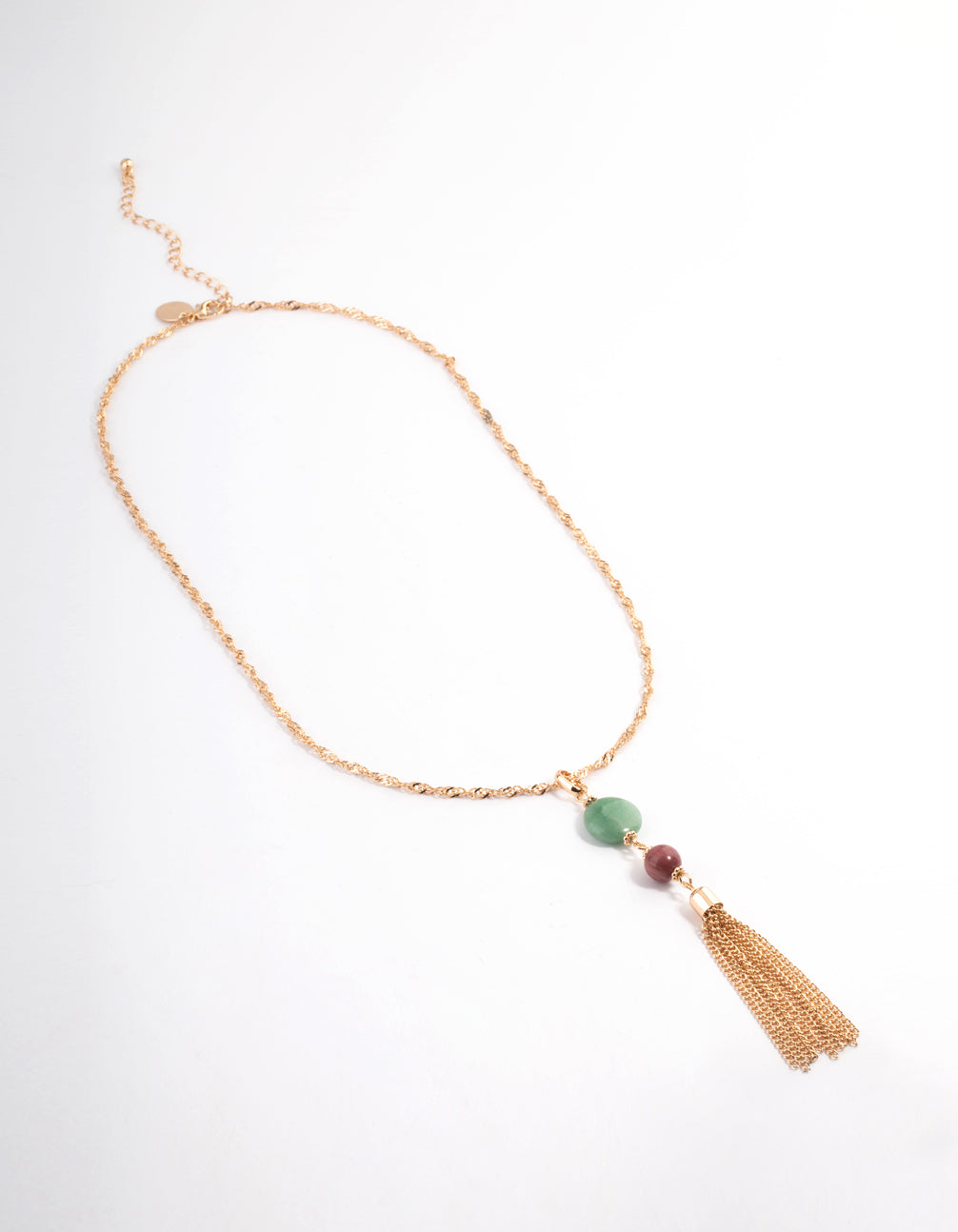Gold Long Tassel Necklace