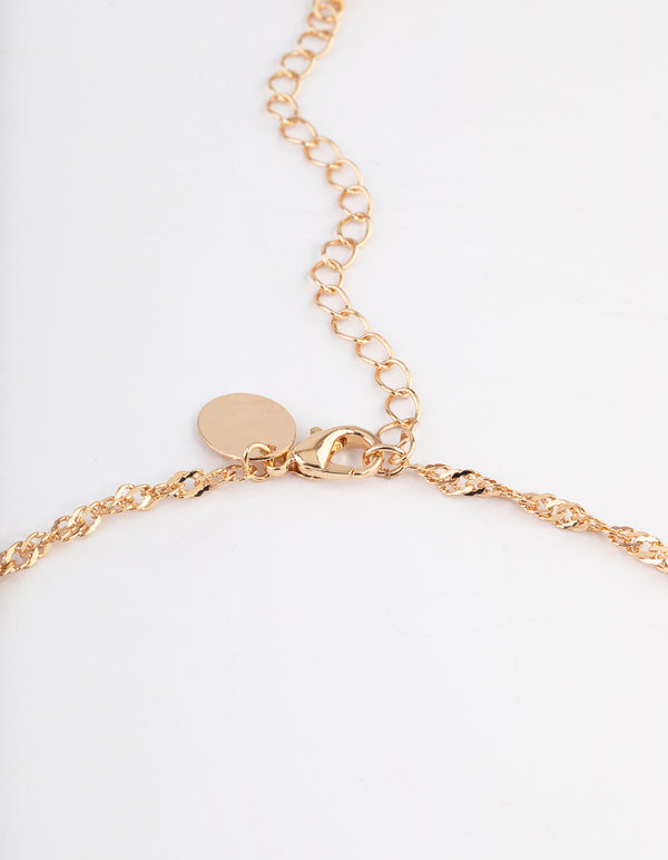 Gold Long Tassel Necklace