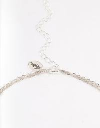 Antique Silver Layered Amethyst Star Necklace - link has visual effect only
