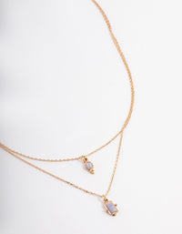 Gold Layered Tiny Charm Necklace - link has visual effect only