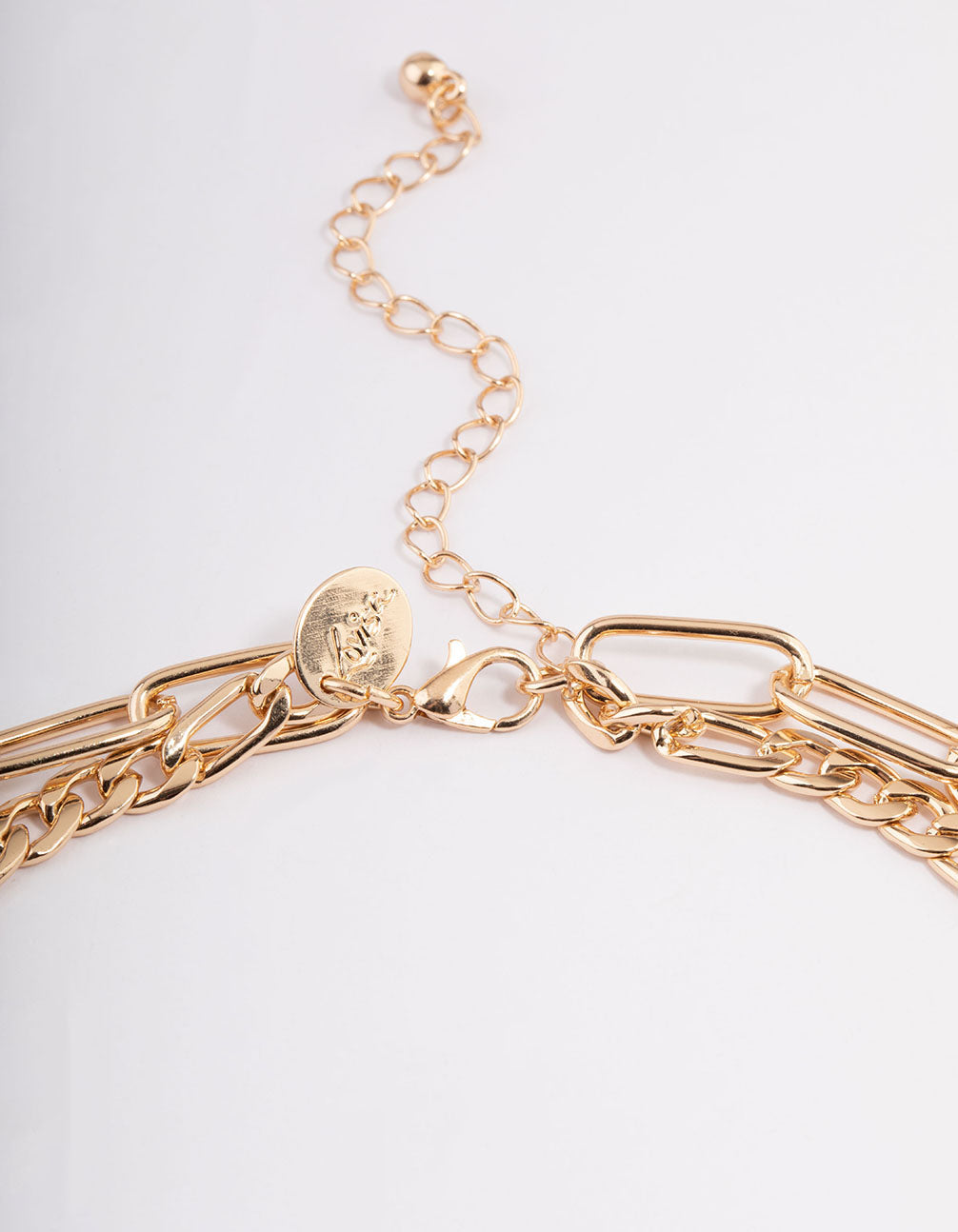 Gold Quartz Layered Charm Necklace