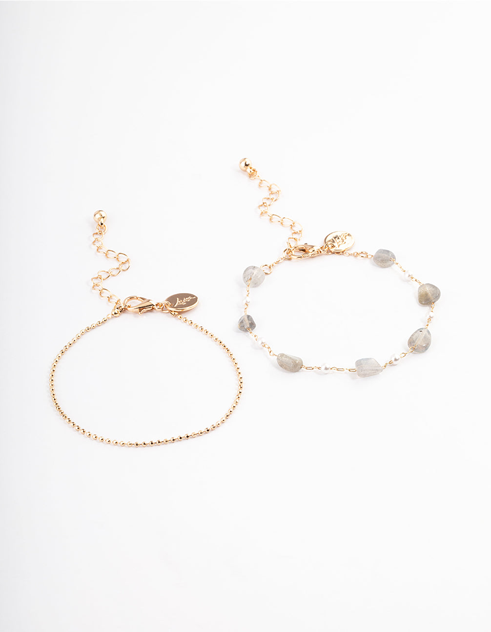 Gold Avneturine Multi Row Bracelet
