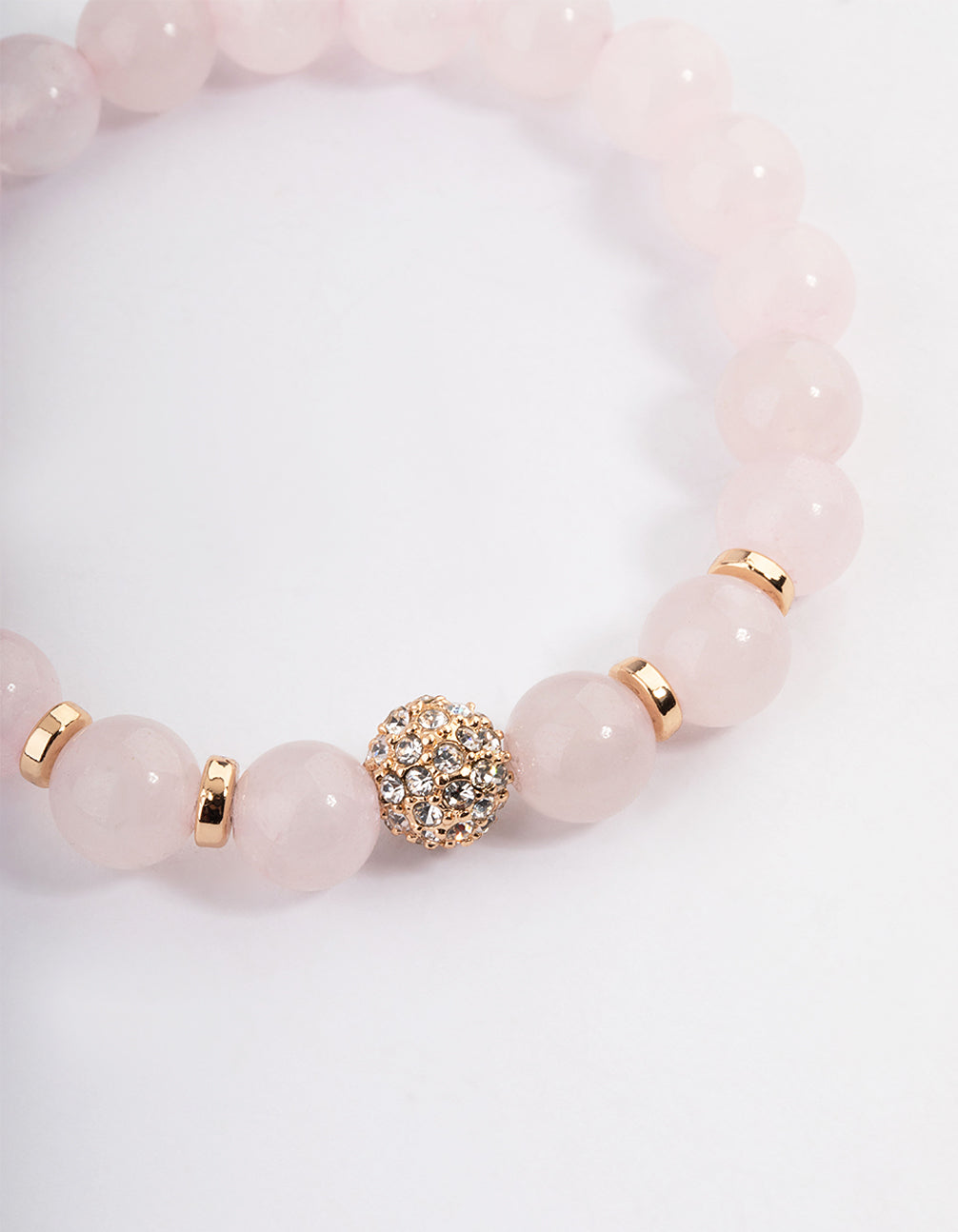 Stone Quartz Bead Bracelet