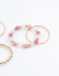 Gold Stretch Stack Rings - link has visual effect only