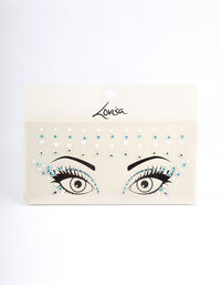 Acrylic Blue Diamante Pearl Face Jewels - link has visual effect only