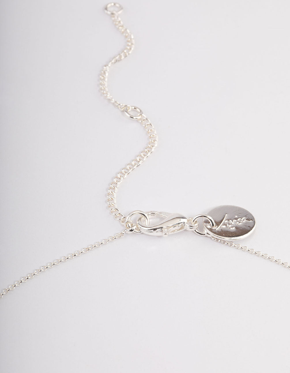 Silver Plated Diamante Lariat Y-Necklace