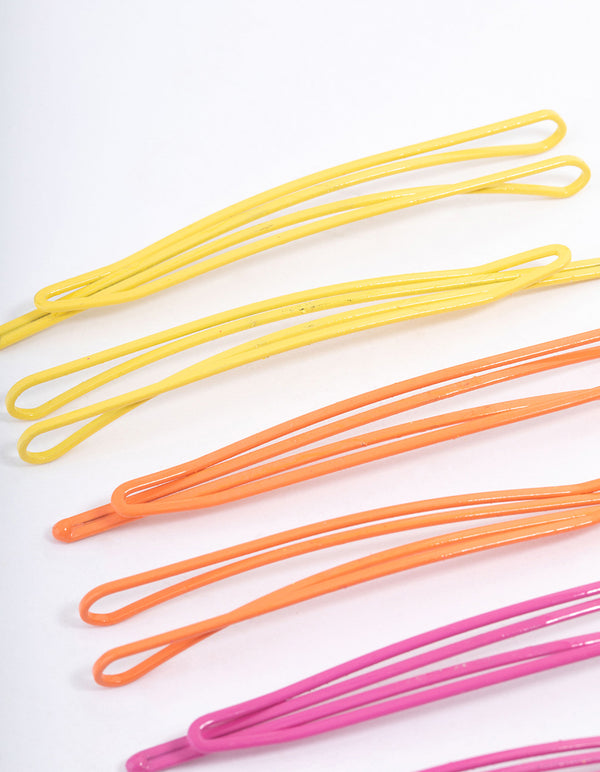 Double Mixed Slide Hair Clips 6-Pack