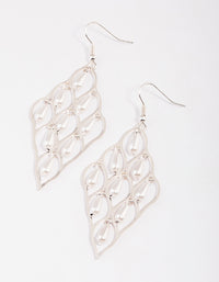 Silver Pearl Window Drop Earrings - link has visual effect only