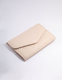 Blush Faux Leather Quilted Jewellery Pouch - link has visual effect only