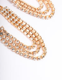 Gold Cupchain Drop Earrings - link has visual effect only