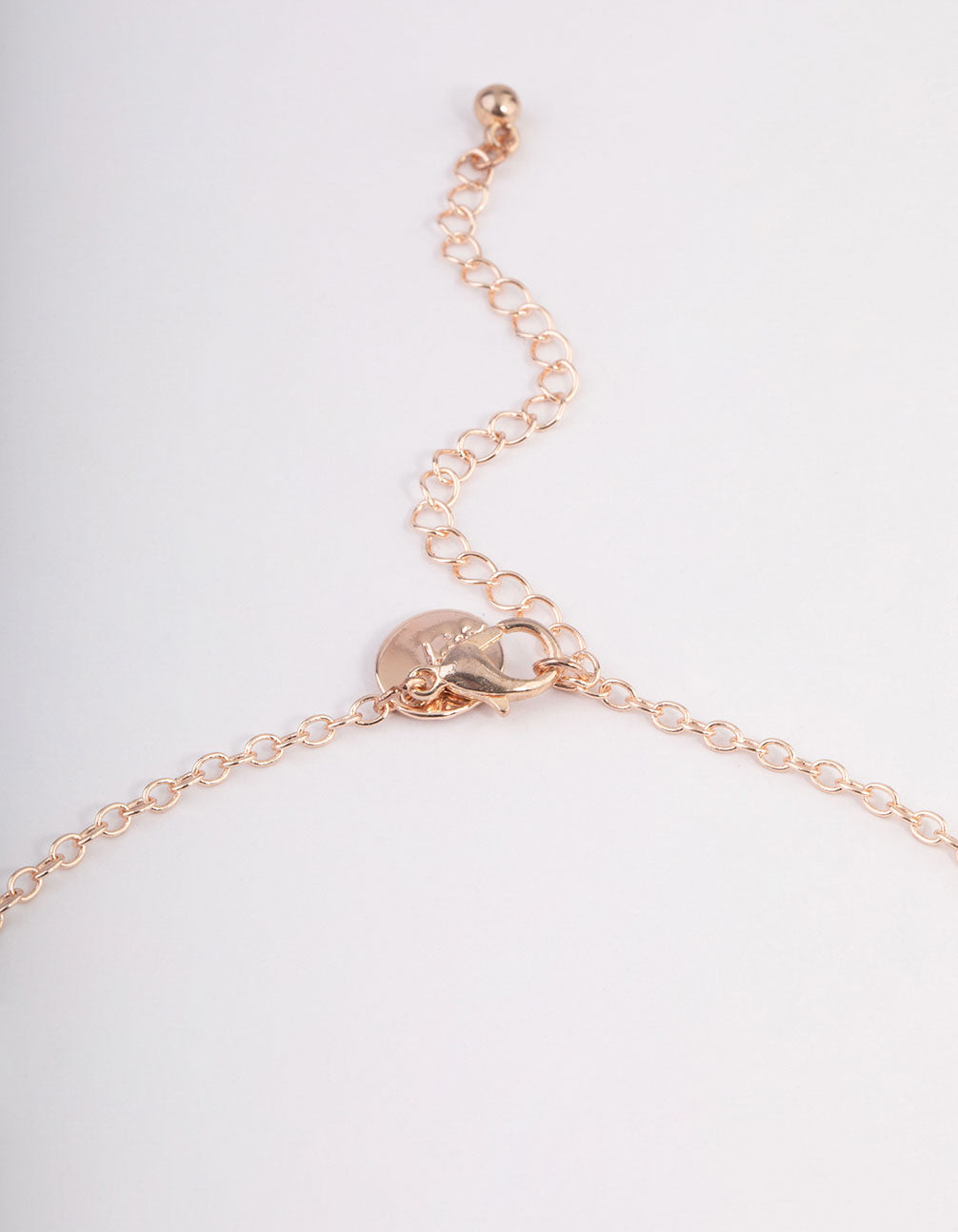 Rose Gold Mix Butterfly & Diamante Y-Necklace