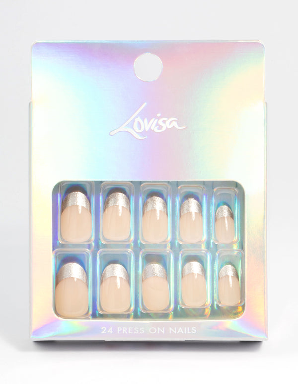 Plastic Metallic Tips Press On Nails