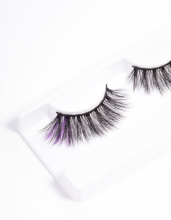 Purple Accent Fake Eyelashes