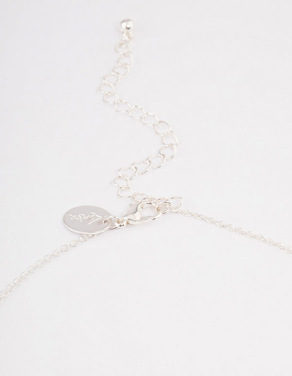 Silver Butterfly Imprint Necklace