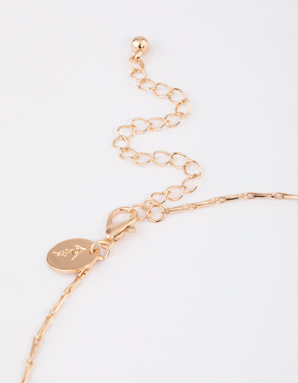 Gold Medallion Disc Necklace