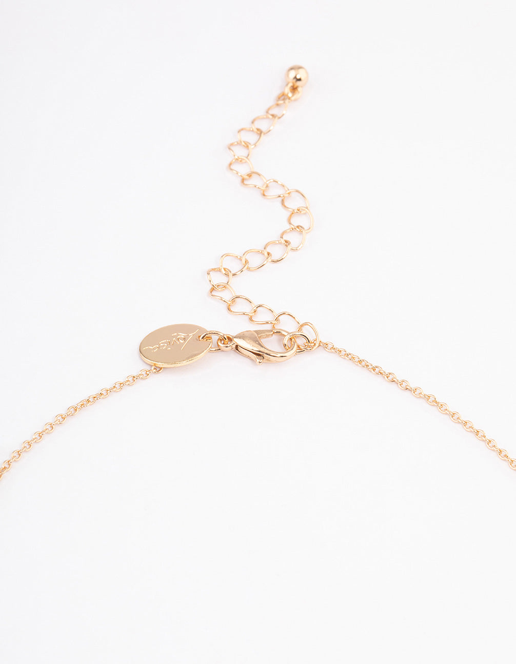 Gold Butterfly Imprint Necklace