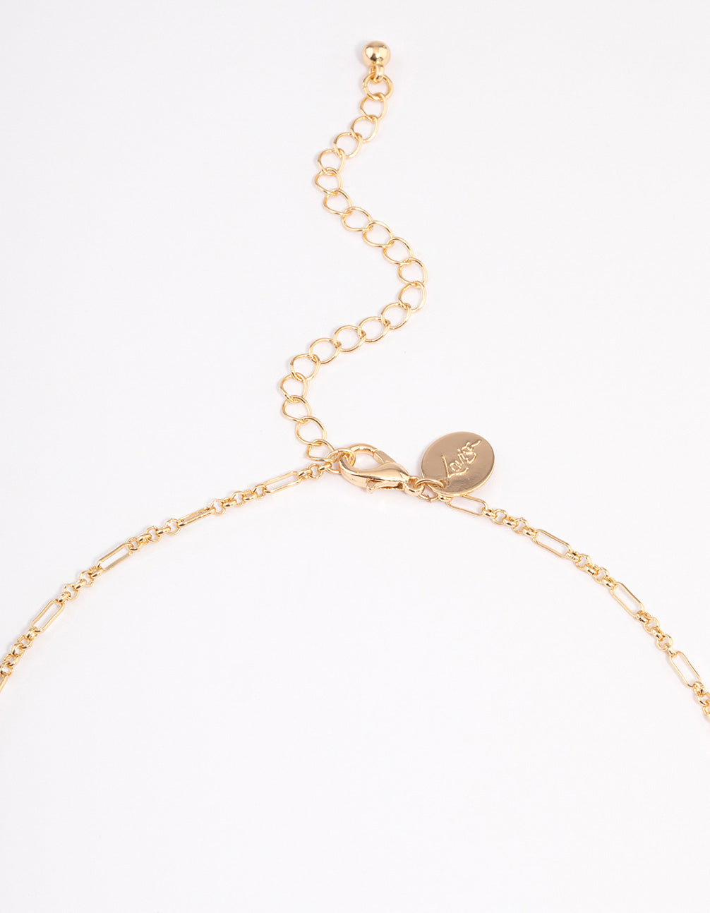 Gold Toggle Figaro Chain Necklace