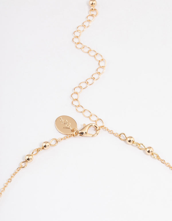 Gold Ball Chain Choker