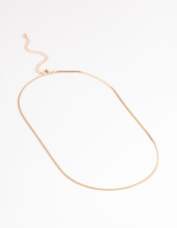 Gold Classic Wheat Chain Necklace