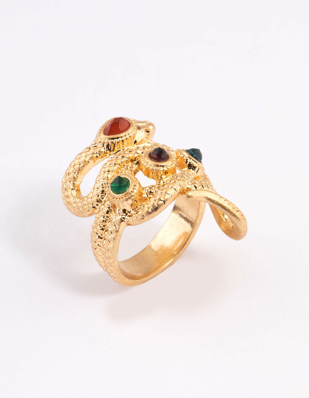 Gold Jewel Snake Ring