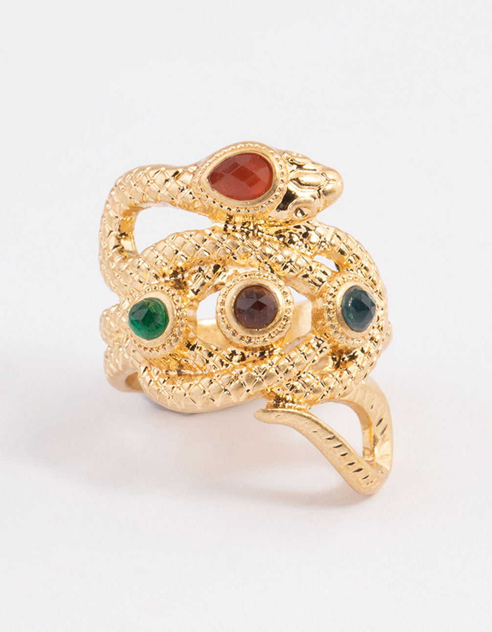 Gold Jewel Snake Ring