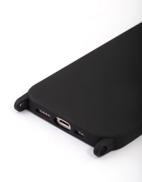 iPhone 13 Black Silicone Phone Case - link has visual effect only