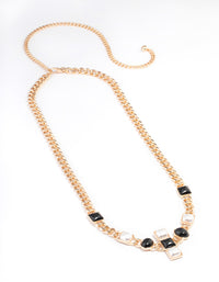 Gold Cross Pearl Belt Chain - link has visual effect only