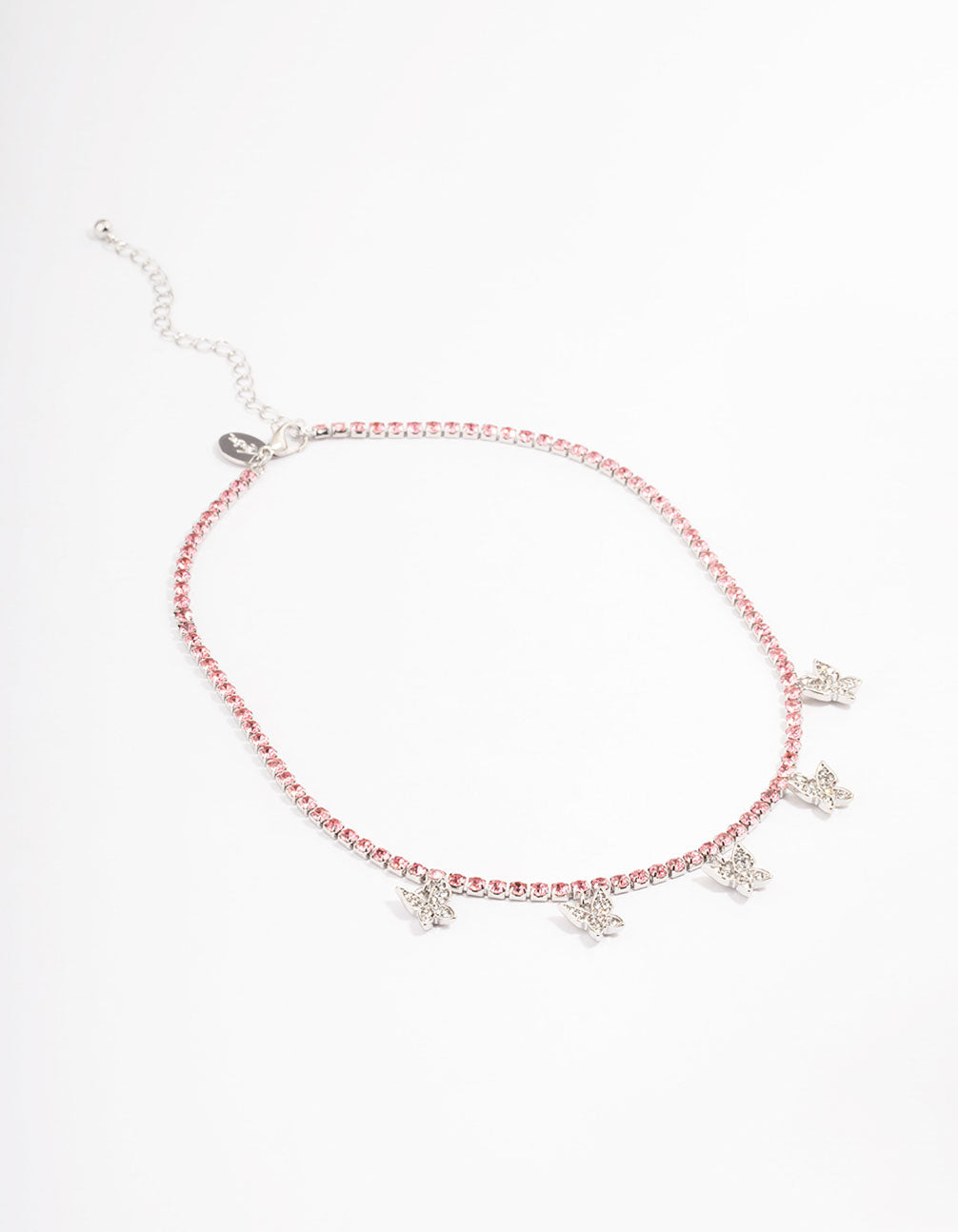 Silver Butterfly Curb Choker