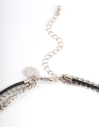 Silver Acrylic Flower Necklace - link has visual effect only