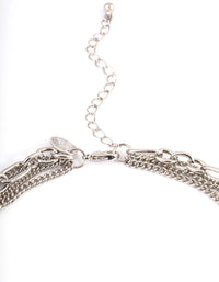 Silver Layered Necklace - link has visual effect only