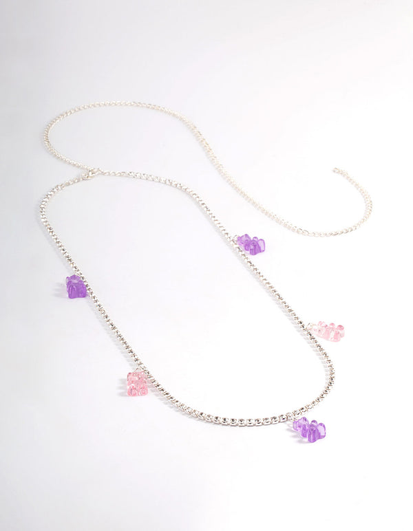 Silver Gummy Bear Charm Belt