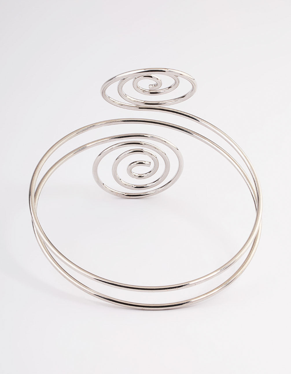 Silver Swirl Arm Cuff