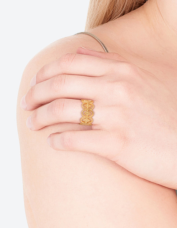 Evry Jewels Stainless Steel Gold Stone Fashion Rings For Sale