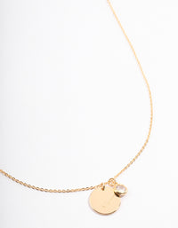 Gold Plated 'Mama' Script Disc Cubic Zirconia Necklace - link has visual effect only