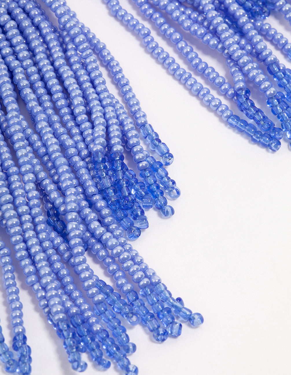 Beaded Layered Fringe Earrings