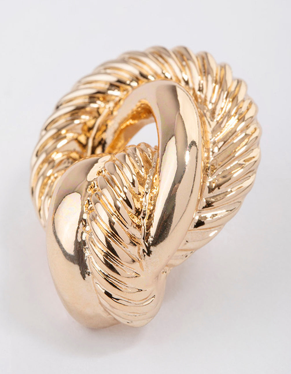 Gold Rope Knotted Earrings
